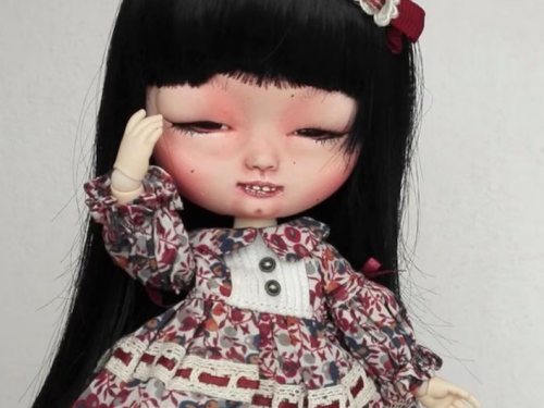 XIU XIU Asian girl Middie Blythe custom doll ooak Antique Shop Dolls